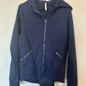 Fabletics Deep Blue Perforated Hoodie